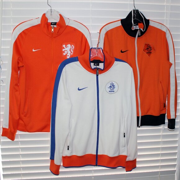 wow❤️3 x Nike NEDERLAND Netherlands Holland track top N98 jacket zip-up sweater - Picture 1 of 13